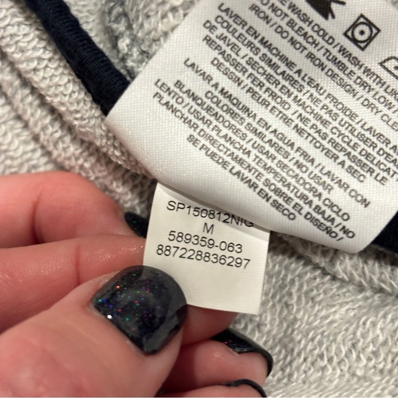 Nike Air Jordan All Around FZ Hooded Zip Front Gray Black Jacket Medium - Picture 9 of 12